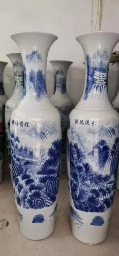 定做印字陶瓷大花瓶寫字