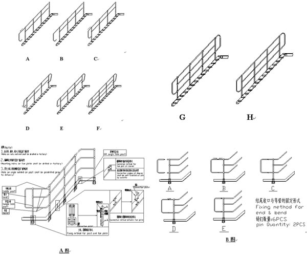 handrail brackets stanchions kick plate base plate
