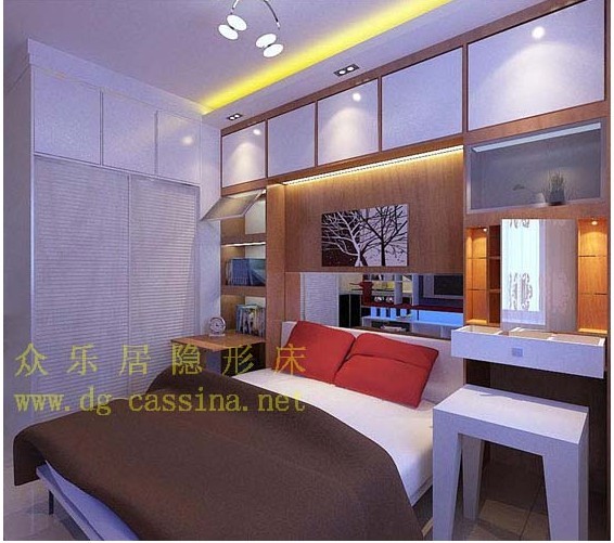 众乐居隐形床、折叠床 价格:1588元