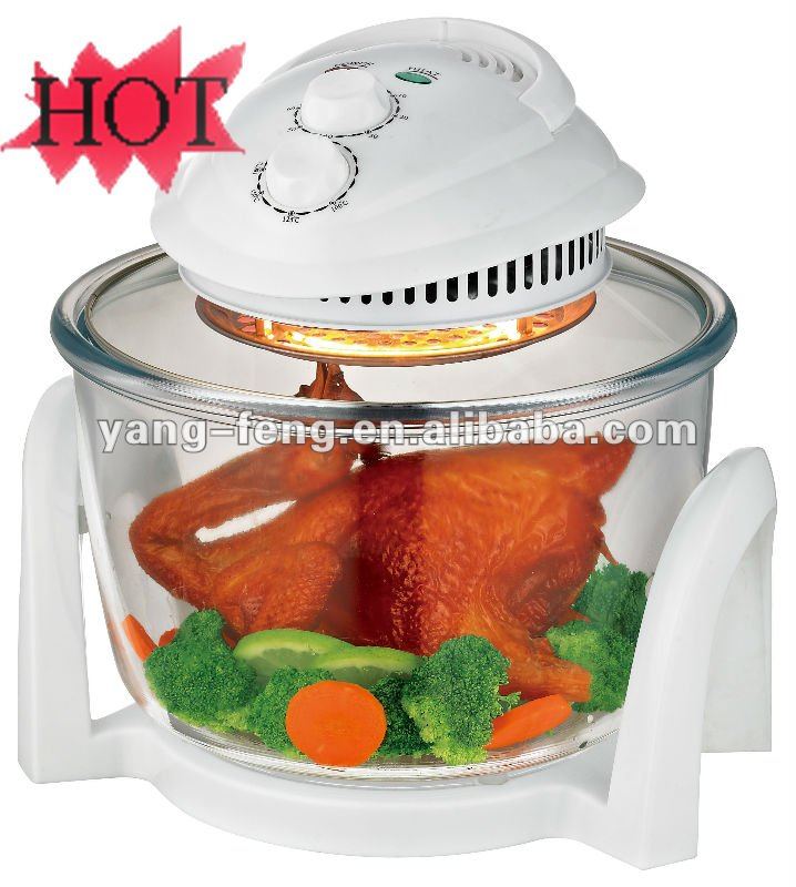 7L electric round glass convection oven EL716